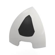 Visuel indicatif Rebrickable de Brique ronde incurvée 1 x 1 x 1 quart dôme avec motif imprimé en forme de diamant noir (Brick Round Curved 1 x 1 x 1 Quarter Dome with Black Diamond Shape Print)