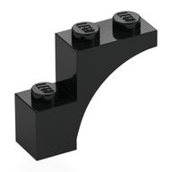 Visuel indicatif Rebrickable de Brique Arche 1 x 3 x 2, extrémité droite (Brick Arch 1 x 3 x 2, Straight End)