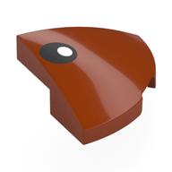 Visuel indicatif Rebrickable de Brique arrondie d’angle, courbé 2 x 2 x 2/3 quart de cercle avec œil noir, blanc pupille motif imprimé (Brick Round Corner, Curved 2 x 2 x 2/3 Quarter Circle with Black Eye, White Pupil Print)