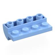 Visuel indicatif Rebrickable de Brique courbée inversée 2 x 4 avec 1 x 4 découpes (Brick Curved Inverted 2 x 4 with 1 x 4 Cutouts)
