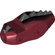 Visuel indicatif Rebrickable de Partie du corps de la créature, torse de dragon avec motif d'écailles dorsales noires (Creature Body Part, Dragon Torso with Black Dorsal Scales Pattern)