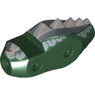 Visuel indicatif Rebrickable de Partie du corps de la créature, torse de dragon avec écailles dorées argentées métalliques (Creature Body Part, Dragon Torso with Metallic Silver Dorsal Scales Pattern)