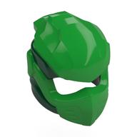 Casque, ninja avec bandages motif vert foncé (Helmet, Ninja with Wraps Dark Green Pattern)