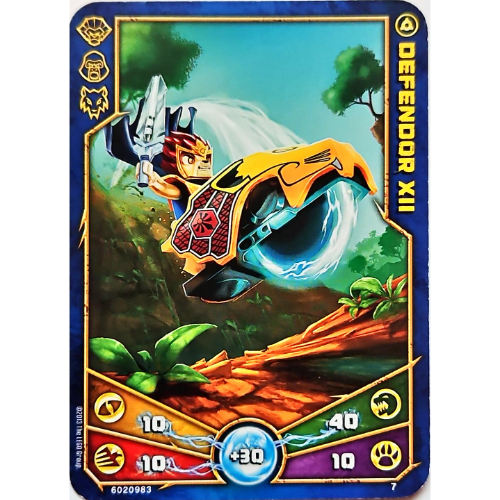 Carte à collectionner, Legends of Chima jeu n° 1: 7 [Defendor XII] (Trading Card, Legends of Chima Deck #1: 7 [Defendor XII])