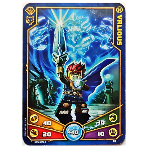 Carte à collectionner, Legends of Chima jeu n° 1: 13 [Valious] (Trading Card, Legends of Chima Deck #1: 13 [Valious])