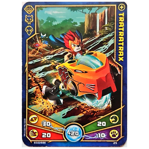 Carte à collectionner, Legends of Chima jeu n° 1: 25 [Tratratrax] (Trading Card, Legends of Chima Deck #1: 25 [Tratratrax])