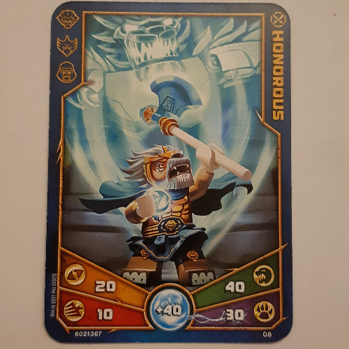 Carte à collectionner, Legends of Chima jeu n° 1: 8 [Honorous] (Trading Card, Legends of Chima Deck #1: 8 [Honorous])