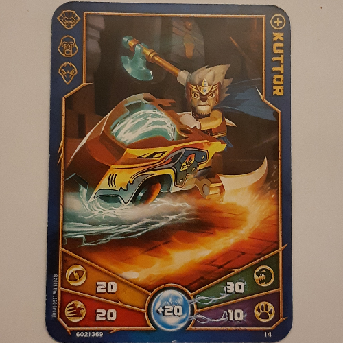 Carte à collectionner, Legends of Chima jeu n° 1: 14 [Kuttor] (Trading Card, Legends of Chima Deck #1: 14 [Kuttor])