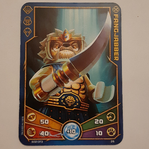 Carte à collectionner, Legends of Chima jeu n° 1: 26 [Fangjabber] (Trading Card, Legends of Chima Deck #1: 26 [Fangjabber])