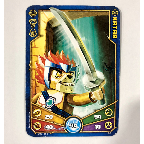 Carte à collectionner, Legends of Chima jeu n° 1: 22 [Katar] (Trading Card, Legends of Chima Deck #1: 22 [Katar])