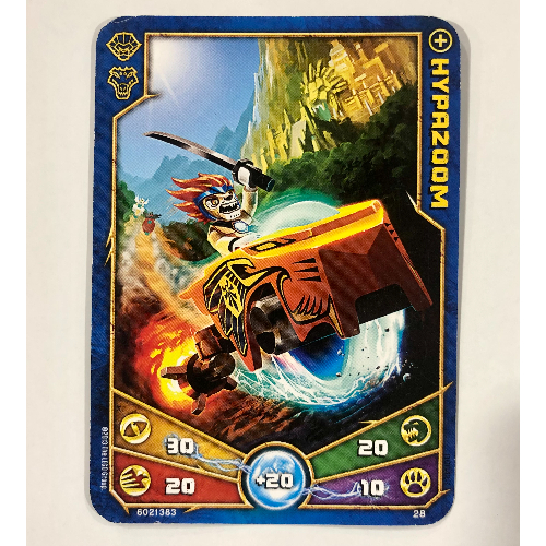 Carte à collectionner, Legends of Chima jeu n° 1: 28 [Hypazoom] (Trading Card, Legends of Chima Deck #1: 28 [Hypazoom])