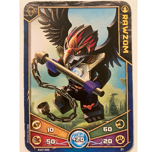 Carte à collectionner, Legends of Chima jeu n° 1: 31 [Rawzom] (Trading Card, Legends of Chima Deck #1: 31 [Rawzom])