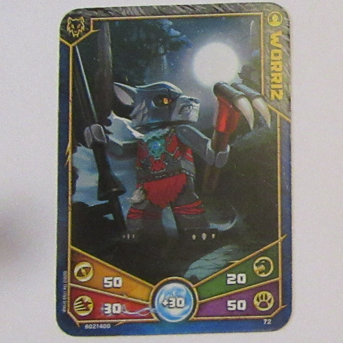 Carte à collectionner, Legends of Chima jeu n° 1: 72 [Worriz] (Trading Card, Legends of Chima Deck #1: 72 [Worriz])