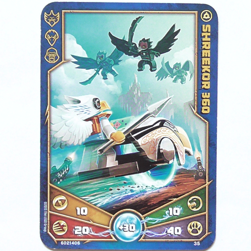 Carte à collectionner, Legends of Chima jeu n° 1: 35 [Shreekor 360] (Trading Card, Legends of Chima Deck #1: 35 [Shreekor 360])