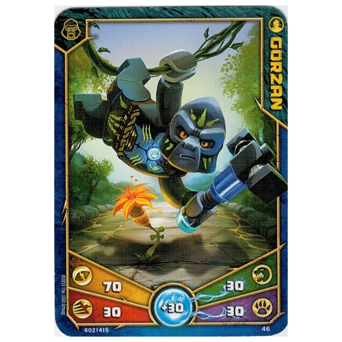 Carte à collectionner, Legends of Chima jeu n° 1: 46 [Gorzan] (Trading Card, Legends of Chima Deck #1: 46 [Gorzan])