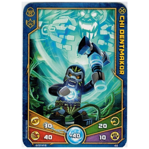 Carte à collectionner, Legends of Chima jeu n° 1: 48 [Chi Dentmakor] (Trading Card, Legends of Chima Deck #1: 48 [Chi Dentmakor])