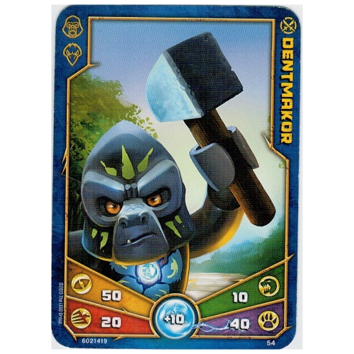 Carte à collectionner, Legends of Chima jeu n° 1: 54 [Dentmakor] (Trading Card, Legends of Chima Deck #1: 54 [Dentmakor])