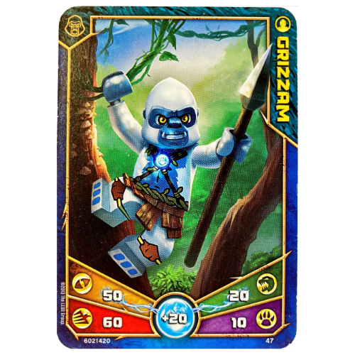 Carte à collectionner, Legends of Chima jeu n° 1: 47 [Grizzam] (Trading Card, Legends of Chima Deck #1: 47 [Grizzam])