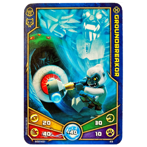Carte à collectionner, Legends of Chima jeu n° 1: 49 [Groundbreakor] (Trading Card, Legends of Chima Deck #1: 49 [Groundbreakor])