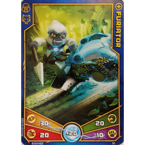 Carte à collectionner, Legends of Chima jeu n° 1: 51 [Furiator] (Trading Card, Legends of Chima Deck #1: 51 [Furiator])