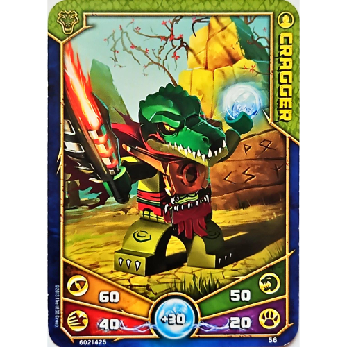 Carte à collectionner, Legends of Chima jeu n° 1: 56 [Cragger] (Trading Card, Legends of Chima Deck #1: 56 [Cragger])