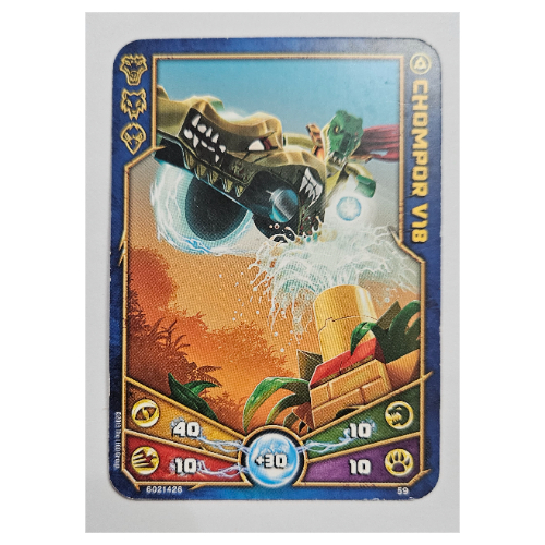 Carte à collectionner, Legends of Chima jeu n° 1: 59 [Chompor V18] (Trading Card, Legends of Chima Deck #1: 59 [Chompor V18])