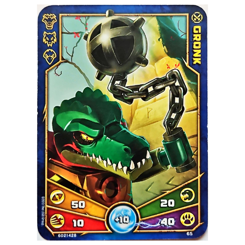 Carte à collectionner, Legends of Chima jeu n° 1: 65 [Gronk] (Trading Card, Legends of Chima Deck #1: 65 [Gronk])