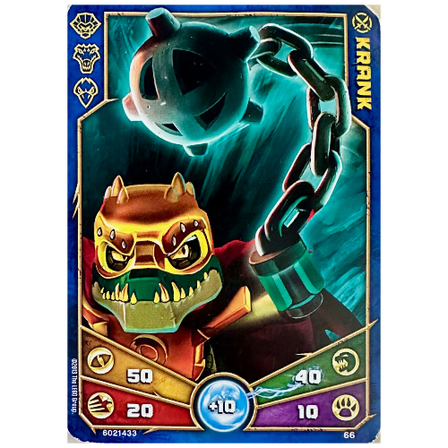 Carte à collectionner, Legends of Chima jeu n° 1: 66 [Krank] (Trading Card, Legends of Chima Deck #1: 66 [Krank])