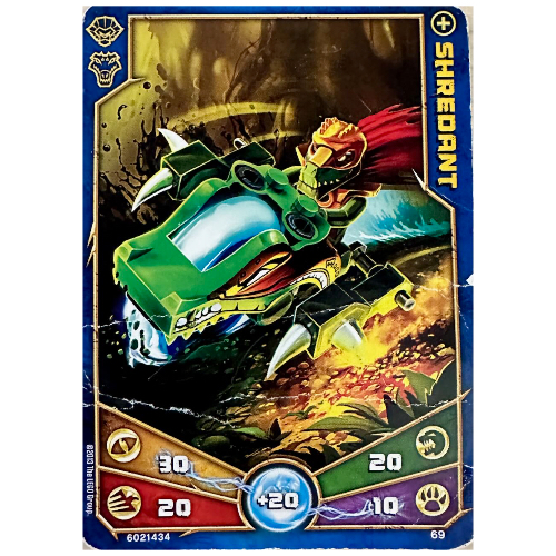 Carte à collectionner, Legends of Chima jeu n° 1: 69 [Shredant] (Trading Card, Legends of Chima Deck #1: 69 [Shredant])