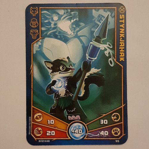 Carte à collectionner, Legends of Chima jeu n° 1: 99 [Stynkjahak] (Trading Card, Legends of Chima Deck #1: 99 [Stynkjahak])