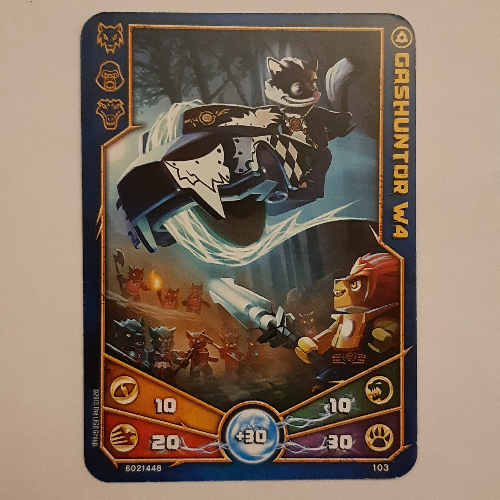 Carte à collectionner, Legends of Chima jeu n° 1: 103 [Gashuntor W4] (Trading Card, Legends of Chima Deck #1: 103 [Gashuntor W4])