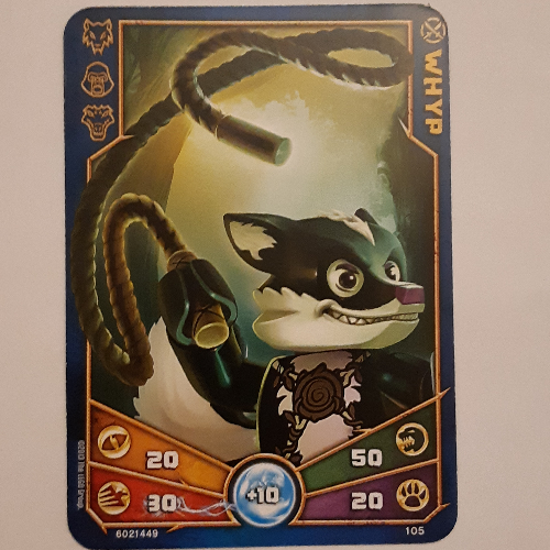 Carte à collectionner, Legends of Chima jeu n° 1: 105 [Whyp] (Trading Card, Legends of Chima Deck #1: 105 [Whyp])