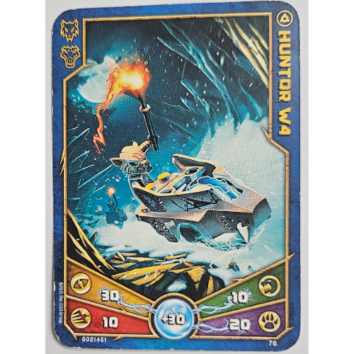 Carte à collectionner, Legends of Chima jeu n° 1: 76 [Huntor W4] (Trading Card, Legends of Chima Deck #1: 76 [Huntor W4])