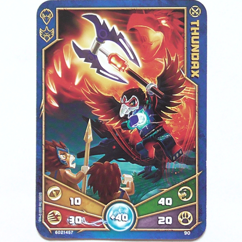 Carte à collectionner, Legends of Chima jeu n° 1: 90 [Thundax] (Trading Card, Legends of Chima Deck #1: 90 [Thundax])