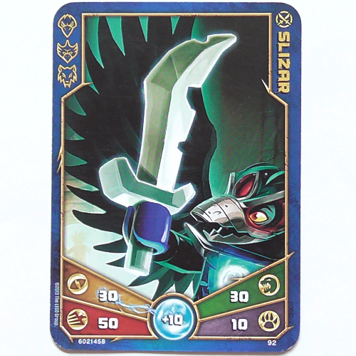 Carte à collectionner, Legends of Chima jeu n° 1: 92 [Slizar] (Trading Card, Legends of Chima Deck #1: 92 [Slizar])
