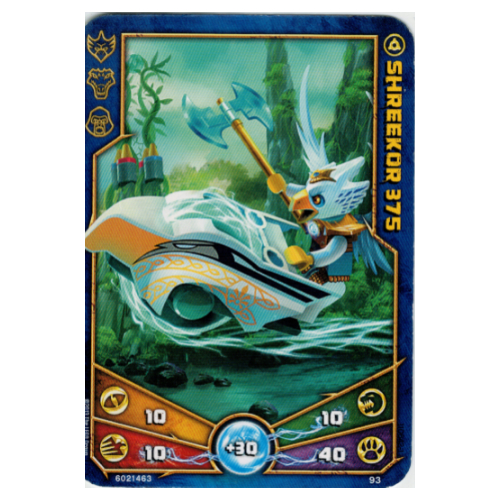 Carte à collectionner, Legends of Chima jeu n° 1: 93 [Shreekor 375] (Trading Card, Legends of Chima Deck #1: 93 [Shreekor 375])