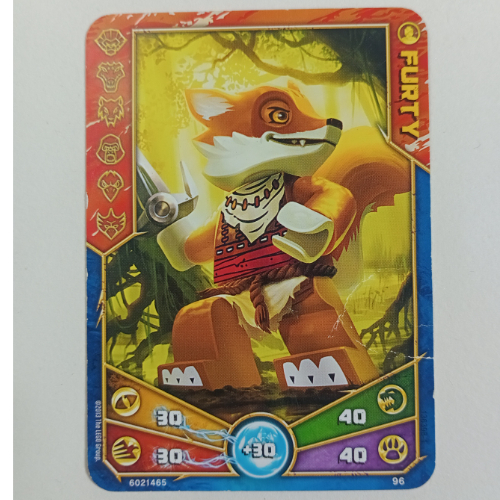 Carte à collectionner, Legends of Chima jeu n° 1: 96 (Furty) (Trading Card, Legends of Chima Deck #1: 96 (Furty))