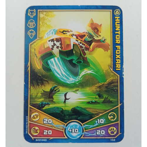 Carte à collectionner, Legends of Chima jeu n° 1: 102 (Huntor Foxari) (Trading Card, Legends of Chima Deck #1: 102 (Huntor Foxari))