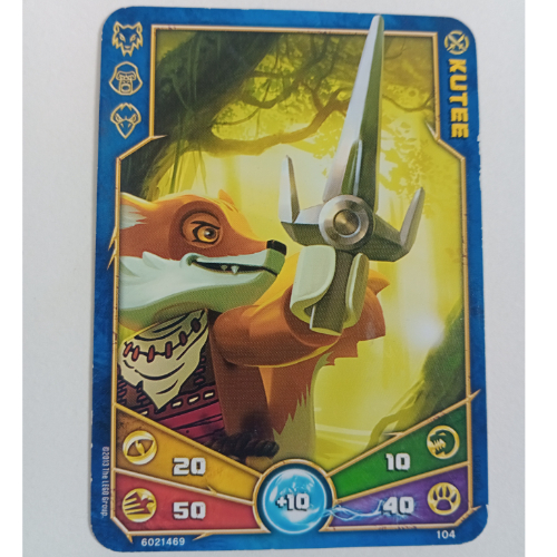 Carte à collectionner, Legends of Chima jeu n° 1: 104 (Kutee) (Trading Card, Legends of Chima Deck #1: 104 (Kutee))