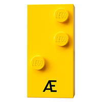 Visuel indicatif Rebrickable de Braille brique 2 x 4 avec 3 motifs imprimés tenons ⠣ et 'Æ' (Braille Brick 2 x 4 with 3 Studs ⠣ and 'Æ' Print)