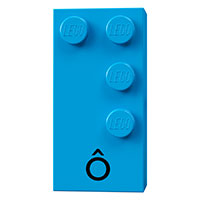 Visuel indicatif Rebrickable de Braille brique 2 x 4 avec motif imprimé 4 tenons ⠹ et 'Ô' (Braille Brick 2 x 4 with 4 Studs ⠹ and 'Ô' Print)