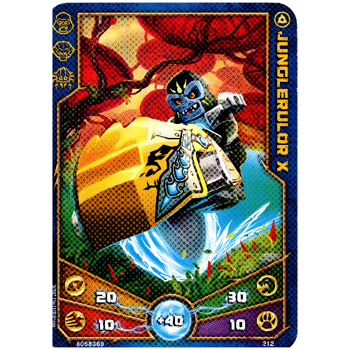 Carte à collectionner, Legends of Chima jeu n° 2: 212 - Junglerulor X (Trading Card, Legends of Chima Deck #2: 212 - Junglerulor X)