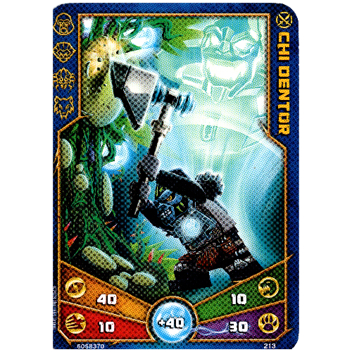 Carte à collectionner, Legends of Chima jeu n° 2: 213 - Chi Dentor (Trading Card, Legends of Chima Deck #2: 213 - Chi Dentor)