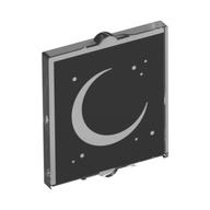 Visuel indicatif Rebrickable de Verre pour fenêtre 1 x 2 x 2 plat avec croissant de lune sur fond noir motif imprimé (Glass for Window 1 x 2 x 2 Flat with Crescent Moon on Black Background Print)