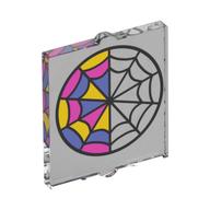 Visuel indicatif Rebrickable de Verre pour fenêtre 1 x 2 x 2 plat avec toile d'araignée, un côté (Glass for Window 1 x 2 x 2 Flat with Spider Web, One Side Colored Print)