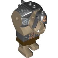 Visuel indicatif Rebrickable de Corps géant, fantasy era troll avec motif d'armure noir, cuivre/argent décorations motif imprimé (Body Giant, Fantasy Era Troll with Black Armor Pattern, Copper/Silver Decorations Print)