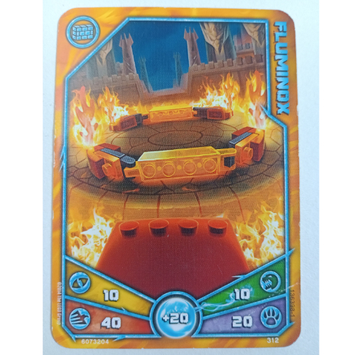 Carte à collectionner, Legends of Chima jeu n° 3: 312 - Fluminox (Trading Card, Legends of Chima Deck #3: 312 - Fluminox)
