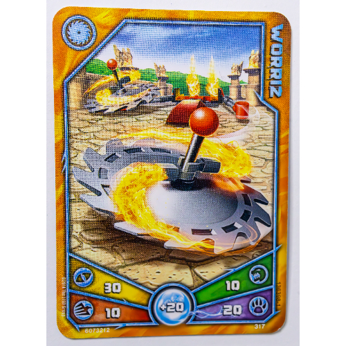 Carte à collectionner, Legends of Chima jeu n° 3: 317 - Worriz (Trading Card, Legends of Chima Deck #3: 317 - Worriz)