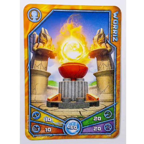 Carte à collectionner, Legends of Chima jeu n° 3: 318 - Worriz (Trading Card, Legends of Chima Deck #3: 318 - Worriz)