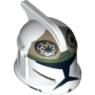 Casque clone trooper phase 1, avec trous latéraux, clone tireur motif imprimé (Helmet Clone Trooper Phase 1, with Side Holes, Clone Gunner Print)